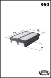 LUCAS FILTERS Ilmansuodatin LFAF158